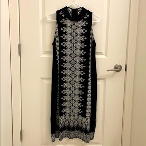 Black and white boho Anthropologie dress